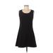 Sweet Rain Casual Dress - Mini: Black Solid Dresses - Women's Size Medium
