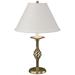 Twist Basket 25.5"H Modern Brass Table Lamp With Natural Anna Shade