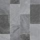 247Floors Forli Tile Effect Vinyl Flooring 2.3mm Realistic Foam Backed Slip Resistant Lino (7m x 2m / 22ft 11" x 6ft 6", Grey Stone Tiles)
