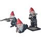 Funny Army Garden Gnome with an Gun(AK47), Military Garden Gnomes Statue, Combat Enthusiasts, Gun Lovers & Army Men, Resin Ornament Decoration for Indoor Outdoor Lawn Patio Yard Garden Décor