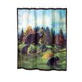 Avanti Linens - Fabric Shower Curtain, Animal Inspired Bathroom Decor (Black Bear Lodge Collection, 72")