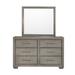 Birch Lane™ Berks 6 Drawer 60" W Dresser w/ Mirror Wood in Brown/Gray | 38 H x 60 W x 18 D in | Wayfair EB12D48C8F7540998E94A1400337E114