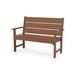POLYWOOD® Lakeside 48" Outdoor Bench Plastic in Brown | 35.18 H x 48.5 W x 23.96 D in | Wayfair MNB481TE
