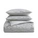 Vera Wang Illusion Duvet Cover Set Microfiber in Gray | Queen Duvet Cover + 2 Standard Shams | Wayfair USHSFN1262091