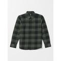 Men's Volcom Caden Plaid Shirt - BLACK - (KIDS)