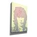 Red Barrel Studio® Mick Jagger On Canvas by Giuseppe Cristiano Print Metal in Yellow | 40 H x 26 W x 1.5 D in | Wayfair