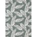 Green/White 91 x 63 x 0.01 in Indoor/Outdoor Area Rug - Bayou Breeze Rectangle Anjay Floral Machine Made Power Loom Indoor/Outdoor Area Rug in | Wayfair