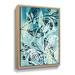 Winston Porter Leaves Maze Elegant Pattern On Teal Blue Watercolo Leaves Maze Elegant Pattern On Teal Blue Watercolor I On Canvas Print Canvas | Wayfair