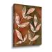 Winston Porter Glowing Pink Leaves Branches On Beige Watercolor Glowing Leaves Branches On Canvas by Irina Sztukowski Print Metal | Wayfair