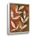 Winston Porter Glowing Pink Leaves Branches On Beige Watercolor Glowing Leaves Branches On Canvas by Irina Sztukowski Print Canvas | Wayfair