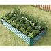 Arlmont & Co. Sniquer 6 ft x 3 ft Galvanized Steel Raised Garden Bed Metal in Green | 11.81 H x 70.87 W x 35.83 D in | Wayfair