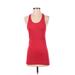 Zyia Active Active Tank Top: Red Activewear - Women's Size X-Small