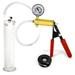 LeLuvÂ® Ultima Penis Pump Brass w/ Red Handle Rubber Grip Clear Hose + Guage | TPR | 9 x 2.125 Cylinder