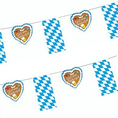 Papstar Flaggenkette, Papier 4 m `Gruß vom Oktoberfest` Image