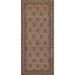 Geometric Balouch Persian Vintage Runner Rug Handmade Wool Carpet - 3'4" x 8'8"