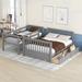 Versatility galore MDF+Pinewood Twin-Over-Full Bunk Bed with Two Storage Drawers and Ladders
