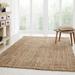 Superior Modern Coastal Rustic Handwoven Braided Jute Indoor Area Rug