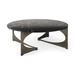 Contemporary Black Marble Coffee Table - 48" W x 48" D x 17.75" H
