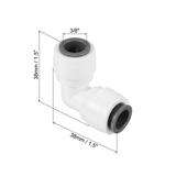 10Pcs Push to Connect Elbow Fittings 90 Degree Water Line Fitting - White