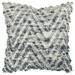 Rizzy Home Transitional Natural Gray Poly Filled Pillow - 20" x 20"