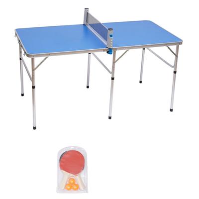 Table Tennis Table Portable Table with Ping Pong Net for Small Spaces