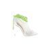 Aldo Heels: Slip-on Stilleto Cocktail Party Green Shoes - Women's Size 6 - Open Toe