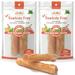 LuvChew Premium Rawhide Free Chicken Dog Chew Treats - Chicken Retriever Rolls -Made with Real Chicken & Wholesome Vegetables Delicious Healthy Digestible Large 2pcs/pack 2packs