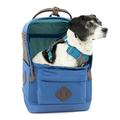 Kurgo Nomad Dog Carrier Backpack Hiking Backpack for Small Dogs Pet Travel Back Pack Carrier Interior Safety Tether Waterproof Bottom Dual Carry Handles Holds Pets Up to 15 lbs Blue