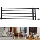 Expandable Gate Puppy Fence Gate Barrier Room Divider Protector Pet Fence Retractable Dog Gate for Backyard House Hallways Indoor Doorway 39to60cmx36cm Black