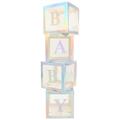 1 Set Baby Balloon Boxes Party Balloon Boxes Baby Boxes with Letters for Baby Shower