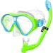 Kids Snorkel Set Snorkeling Gear for Children as Unisex Kids Swimming Goggles Anti-Fog Diving Mask and Dry Top Snorkel Combo Set for Junior and Youth