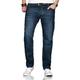 Comfort-fit-Jeans ALESSANDRO SALVARINI "ASMarco" Gr. W33 L30, Länge 30, blau (as202, dunkelblau) Herren Jeans Comfort Fit