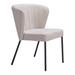 Everly Quinn Chantina Tufted Stacking Side Chair Dining Chair Upholstered/Fabric in Brown | 31.1 H x 24.8 W x 23.2 D in | Wayfair