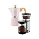 Milano Stone Stovetop Espresso Maker, 9 Cup Moka Pot & Electric Coffee Grinder Bundle