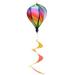 Rainbow hot air balloon 1Pc Rainbow Hot Air Balloon Wind Rotating Sequins Windmill Wind Hanging Decoration for Outdoor Garden (Random Color)