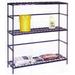 Nexel BK18365Z Poly-Z-Brite 3-Shelf Container/Keg Rack 36 W x 18 D x 54 H