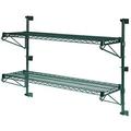 18 Deep x 54 Wide x 14 High Adjustable 2 Tier Freezer Wall Mount Shelving Kit