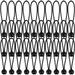 30Pcs Bungee Balls 9Inch Black Bungee Cord with Balls HeavyDuty 9inch Tarp Bungee Cords Tie Down Straps Multifunction Elastic Rope for Camping Tents Cargo Projector Screen Canopy Tent