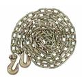 5/16 Inch x 20 FT Grade 70 Binder Chain with Clevis Grab Hooks - G70 Transport Tow Chain - 4 700 Lbs Working Load Limit