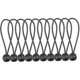 Bungee Balls Cords Bungees Tarpaulin String Cord Holders Elastic Tie Down Straps for Camping Black and White Bungee Bands