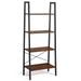 Topbuy 4-Tier Ladder Bookshelf Display Ladder Rack Free-Standing Plant Black