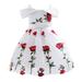 SILVERCELL 3-10 Years Girls Summer Dress Toddler Rose Print Tulle Dress Little Girls Camisole Princess Sundress Kids Sleeveless Party Dress