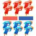 12 Blaster Set for Nerf Party Supplies and Favors Suitable for Boys Birthday Bulk Nerf War Party Pack Bundle Equipped with 12 Mini Pistol Blaster and 40 Foam Darts - for Kids Teens Adults