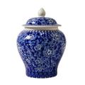 Ceramic Ginger Jar Asian Ginger Jar Crafts Mandarin Gift Multi Purpose Chinoiserie Porcelain Jars Vase for Desktop Countertop