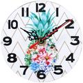 1 Set DIY Retro Clock Wall Hanging Clock Vintage Round Clock Office Mute Wall Clock without Battery