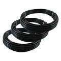 Air Brake Tubing Kit - (1/4 x 100 3/8 x 100 1/2 x 100 ) Black SAE J844 Nylon DOT Approved | Pneumatic Nylon Air Line Hose for Air Brake System