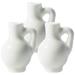 3pcs Mini Ceramic Vases Tiny House Accessories Miniature Ceramic Vases for Flowers