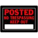 Hillman Group 10 x 14 in. Black & Red Aluminum Posted Keep Out Sign - 6 Piece
