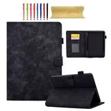 for Amazon Kindle Paperwhite 1/2/3/4 Premium PU Leather Cover/Smart Folio with Dual Stand & Auto Sleep/Wake Case with Pen Slot & Card Slots for Amazon Kindle Paperwhite 1/2/3/4 Black