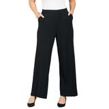 Plus Size Women's Liz&Me® Wide Ponte Pant by Liz&Me in Black (Size 0X)